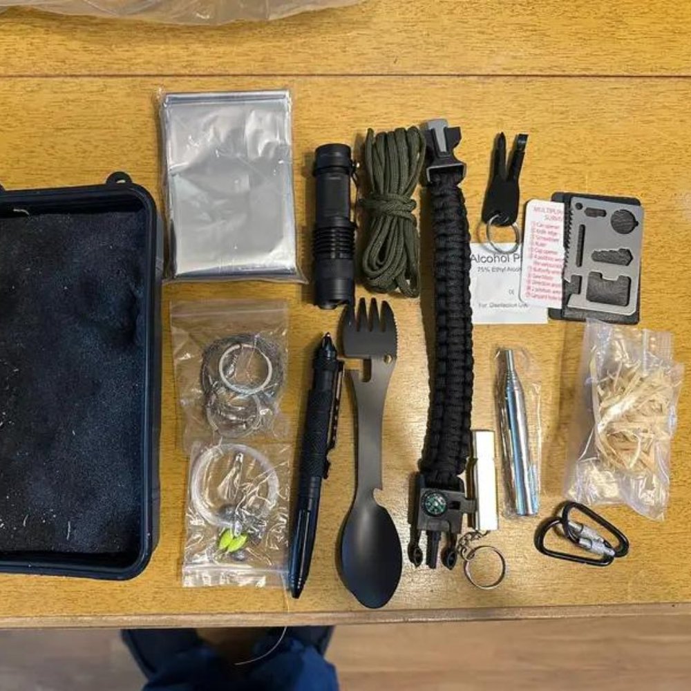 15 IN 1 Emergency Survival Kit Set For Camping Travel Adventure